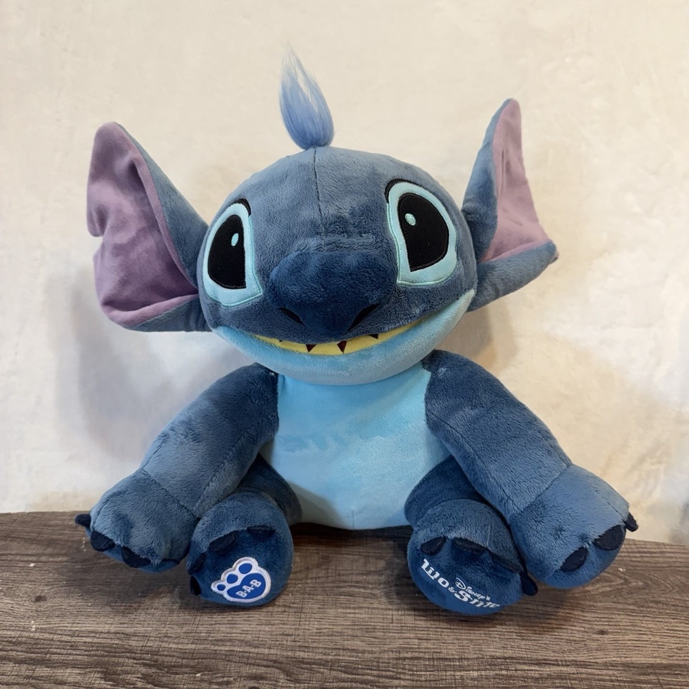 Build A Bear Stitch Plush Talking Disney Lilo & Stitch Stuffed Animal Big Ears